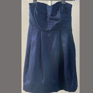 Q-Guai Navy Cocktail Dress